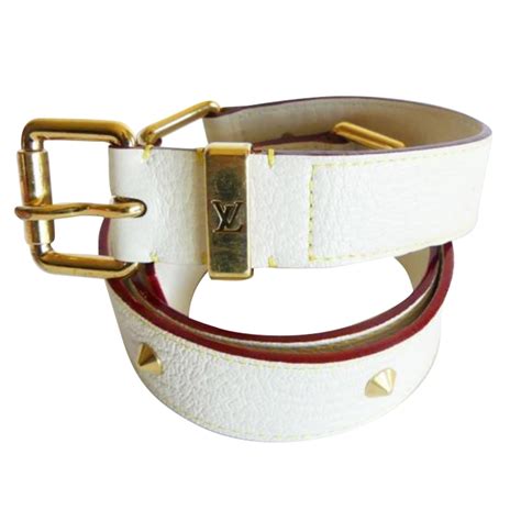 ceinture lv blanche|louis vuitton ceinture cuir.